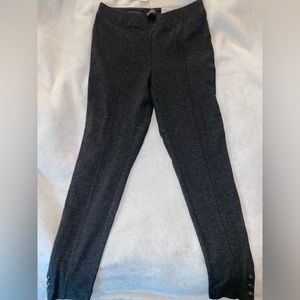 Talbot’s Skinny Ankle Pant Charcoal Small Petite
